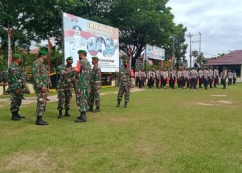 Kodim 1006 Martapura Selalu Lakukan Apel Siaga Bersama Polri Jelang Pilkada