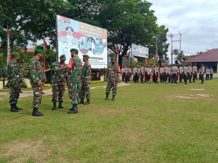 Kodim 1006 Martapura Selalu Lakukan Apel Siaga Bersama Polri Jelang Pilkada