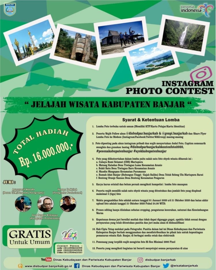 Lomba Foto Bagian Dari Disbudpar Untuk Perkenalkan Destinasi Wisata