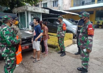 Tim Gabungan Gugus Tugas Pengawasan Protokol Covid-19 Lakukan Pengawasan Ditempat Perbelanjaan