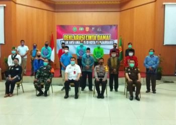 Deklarasi Cinta Damai, Tolak Aksi Anarkis di Kota Banjarbaru