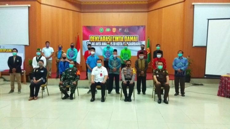Deklarasi Cinta Damai, Tolak Aksi Anarkis di Kota Banjarbaru