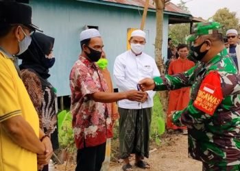 Danramil Kertak Hanyar Bikin Bahagian Salah Satu Warga Desa Manarap Baru Kertak Hanyar