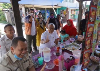 Mewarung Sekaligus Kunjungi Kader Gerindra, Warga Murung Raya Satukan Suara Untuk Haris-Ilham
