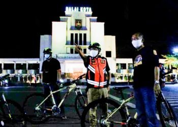 Unik, Kadishub Banjarbaru Patroli Gunakan Sepeda