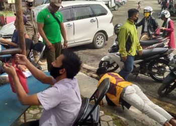 Kali Ini, 35 Lagi Masyarakat Yang Terjaring Akibat Tidak Memakai Masker Di Martapura
