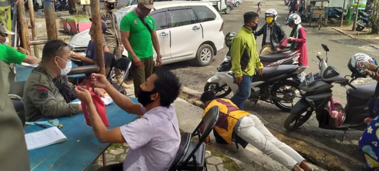 Kali Ini, 35 Lagi Masyarakat Yang Terjaring Akibat Tidak Memakai Masker Di Martapura
