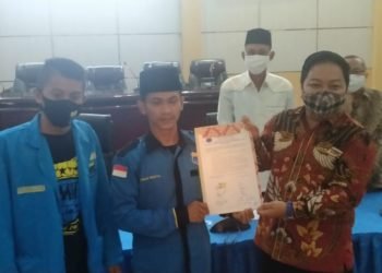 M Rofiqi Terima Harapan PC PMII Martapura Untuk Masyarakat
