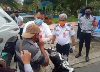 Gebrak Masker di Jalan Ahmad Yani, Bernhard : Lebih 90% Masyarakat Sudah Terapkan Prokes