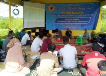 Aquaculture FPK ULM Adakan PKM di Kampung Ikan, Misrani Mau Coba Terapkan Sistem Hapa