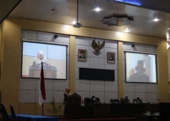 Ketua DPRD Kabupaten Banjar Skors Rapat Paripurna Pembahsasan RAPBD Tahun 2021