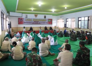Puncak Peringatan Hari Juang TNI-AD, Kodim 1006/ Martapura Lakukan Doa Bersama