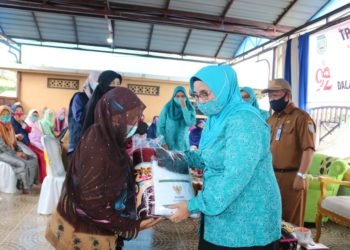TP PKK Kabupaten Banjar Bagikan Bantuan Di Peringatan Hari Ibu