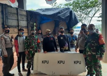 Dandim Perintahkan Anggota Kawal Penyaloran Logistik KPU Kabupaten Banjar