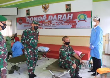 Peringati Hari Juang TNI – AD, Kodim 1006 Martapura Lakukan Kegiatan Donor Darah