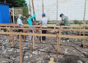 Koramil  1006-06/ Martapura Berusaha Membantu Untuk Pembangunan Rumah