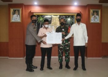 Natal dan Tahun Baru 2021, Kabupaten Banjar Bersama Forkopimda Terbitkan Maklumat