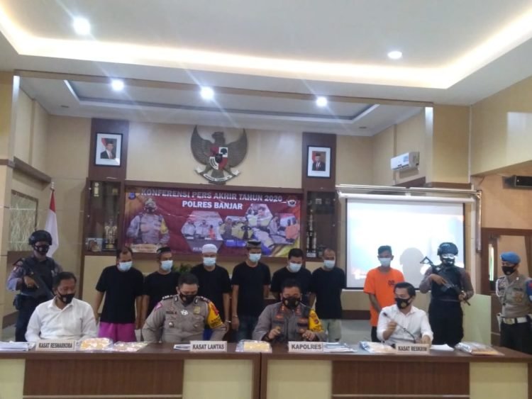 Polres Banjar Gelar Konferensi Pers, Perbandingan Kasus 2019 Dengan 2020