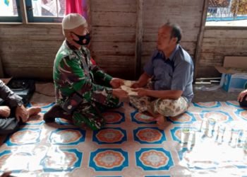 Dandim Berikan Bantuan Kepada Keluarga Yang Mengalami Kecelakaan Di Lampu Merah Batuah