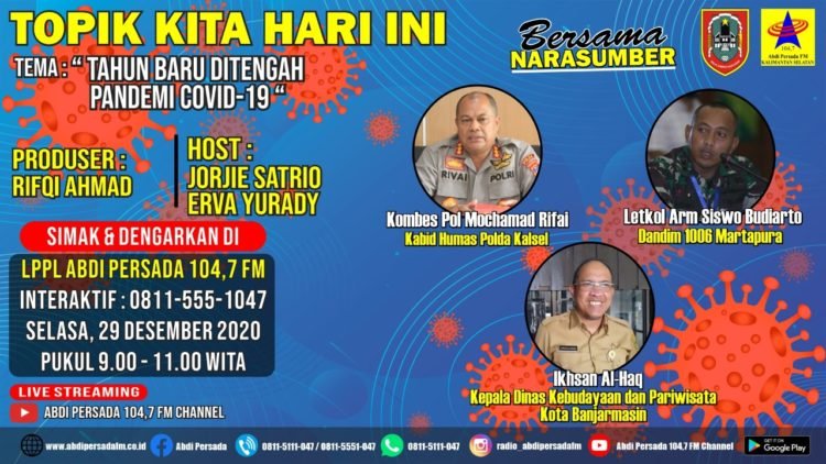 Dandim Martapura Menghimbau Masyarakat Tiadakan Aktivitas Malam Pergantian Tahun Di Luar