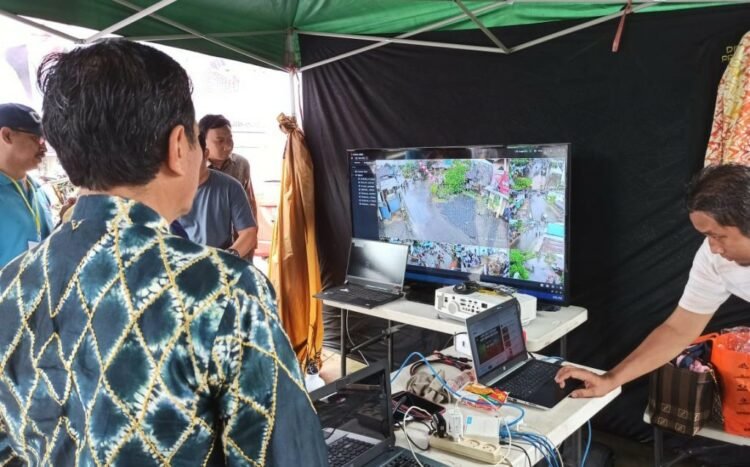 Kominfo Kabupaten Banjar Pasang CCTv Untuk Memudahkan Pemantauan Haul