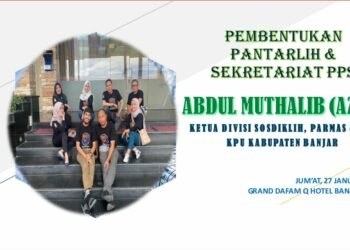 KPU Kabupaten Banjar Buka Pendaftaran Pantarlih