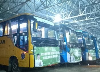 Bus Gratis Jamaah Haul Dari Banjarbaru ke Martapura Ada Disini