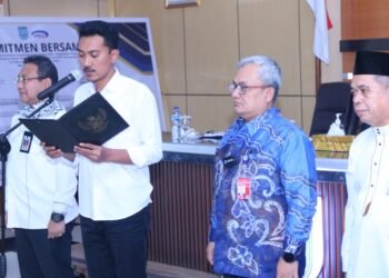 Bupati Kabupaten Banjar Lakukan Komitmen Bersama Terkait Manajemen Risiko