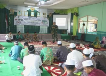 Babinsa Koramil Karang Intan Berikan Wawasan Kebangsaan Kepada Kader NU Karang Intan