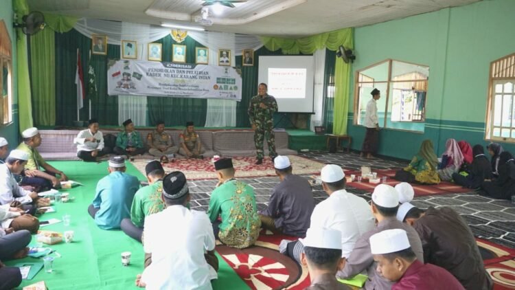 Babinsa Koramil Karang Intan Berikan Wawasan Kebangsaan Kepada Kader NU Karang Intan
