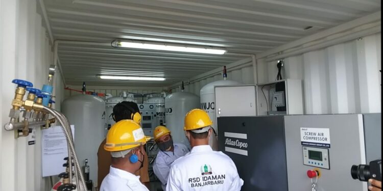 Tak Perlu Khawatir Kurang Stok, RSD Idaman Kota Banjarbaru Kini Punya Generator Oksigen