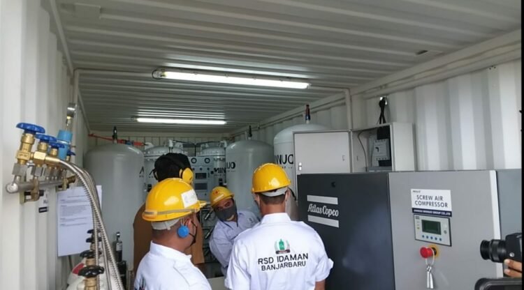 Tak Perlu Khawatir Kurang Stok, RSD Idaman Kota Banjarbaru Kini Punya Generator Oksigen