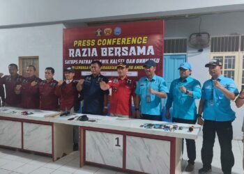 Petugas giat gabungan data hasil temuan di LP Amuntai, Kamis (16/2/2023) malam