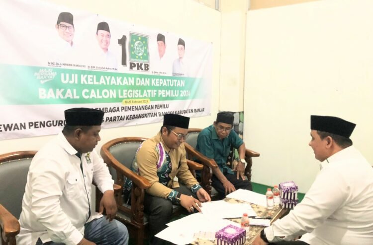 LPP DPC PKB Kabupaten Banjar Lakukan UKK Kepada Bacaleg
