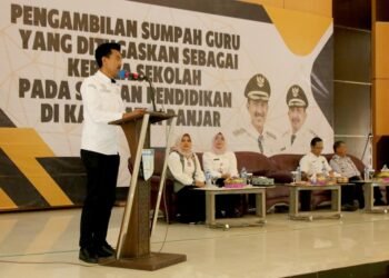 126 Kepala Sekolah Di Kabupaten Banjar Di Lantik