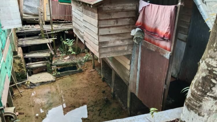 Air Sungai Meluap, Rumah Warga Sekitar Sungai Kemuning Kerap Terendam