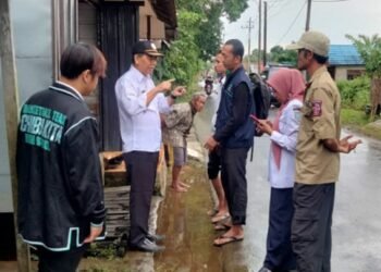 Dinsos P3AP2KB Kabupaten Banjar Datangi Keluarga Korban Kesetrum Akibat Banjir