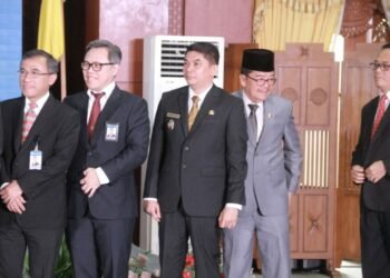 Wabub Hadiri Pengukuhan Kepala Perwakilan BI Kalsel