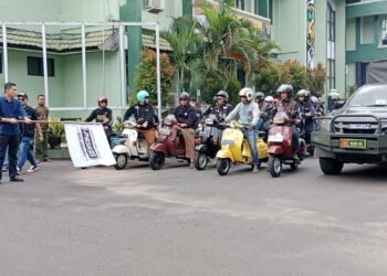 Dandim 1006 Banjar Lepas Biker Paskas Yang Salurkan Beras Di Kabupaten Banjar Dan Banjarbaru