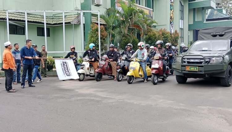 Dandim 1006 Banjar Lepas Biker Paskas Yang Salurkan Beras Di Kabupaten Banjar Dan Banjarbaru