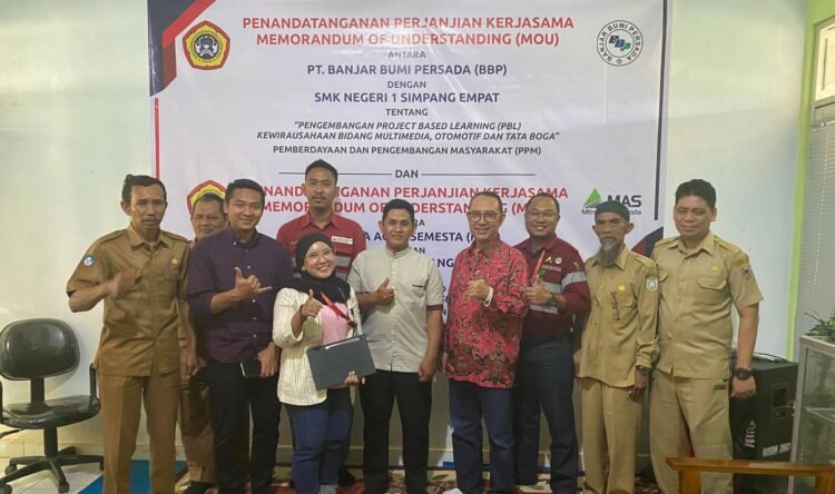 SMKN 1 Simpang Empat Lakukan MoU Dengan PT BBP Dan PT MAS Untuk Tingkatkan Pendidikan