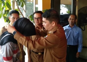 Kedatangan Juara UCI XCO Women Junior di Thailand Disambut Wabub Kotabaru