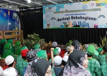 Berbagi Kebahagiaan Ramadhan, PLN Hibur Anak TPA Al-Husna Banjarbaru dengan Mendongeng