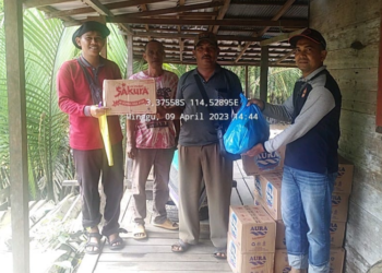 BPBD Kabupaten Banjar Serahkan Bantuan Kepada Korban Angin Puting Beliung