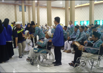 Jamaah Kloter Pertama Dari Kabupaten Banjar Sudah Di Asrama Haji Embarkasi Banjarmasin