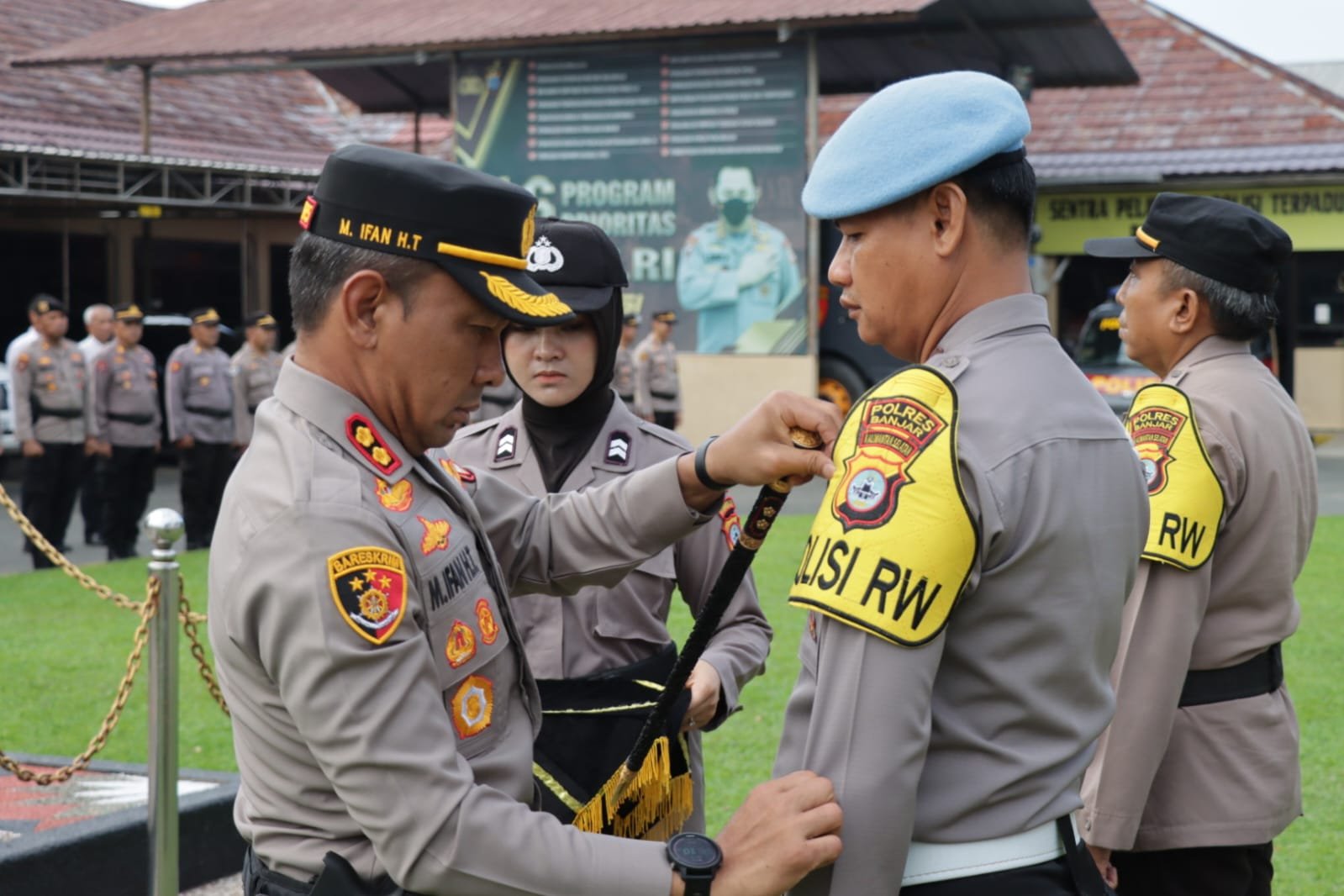 Polisi RW Polres Banjar Di Kukuhkan