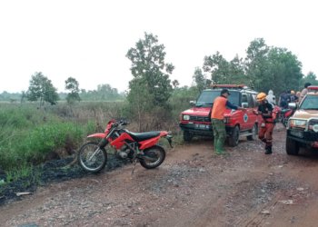 BPBD Kabupaten Banjar Padamkan Titik Api Karhutla