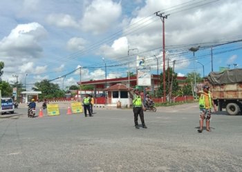 Jalan Ahmad Yani Jurusan Pelaihari Ditutup