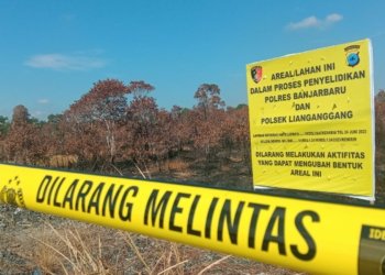 Polres Banjarbaru Tetapkan Satu Orang Tersangka Kasus Karhutla