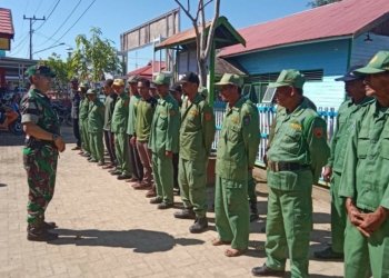 Linmas Se Kecamatan Aluh Aluh Diberikan Pelatihan